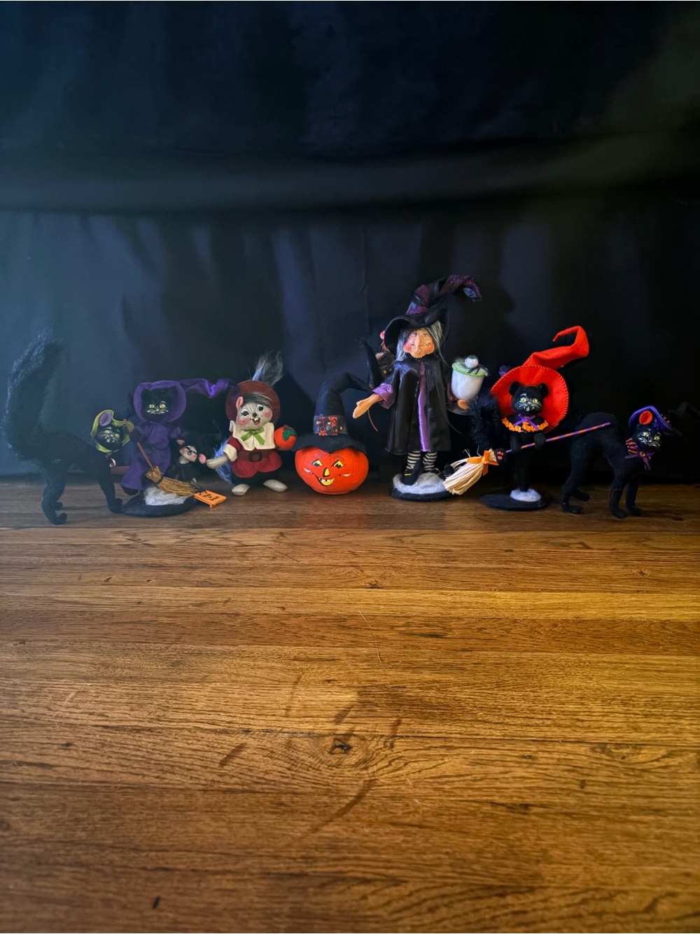 Annalee Halloween Cat and Witch Figurine Collection - Picture 2 of 5